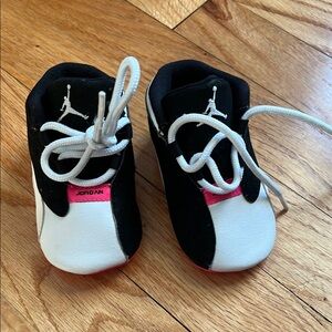 Jordan Kids Black and White Sneakers